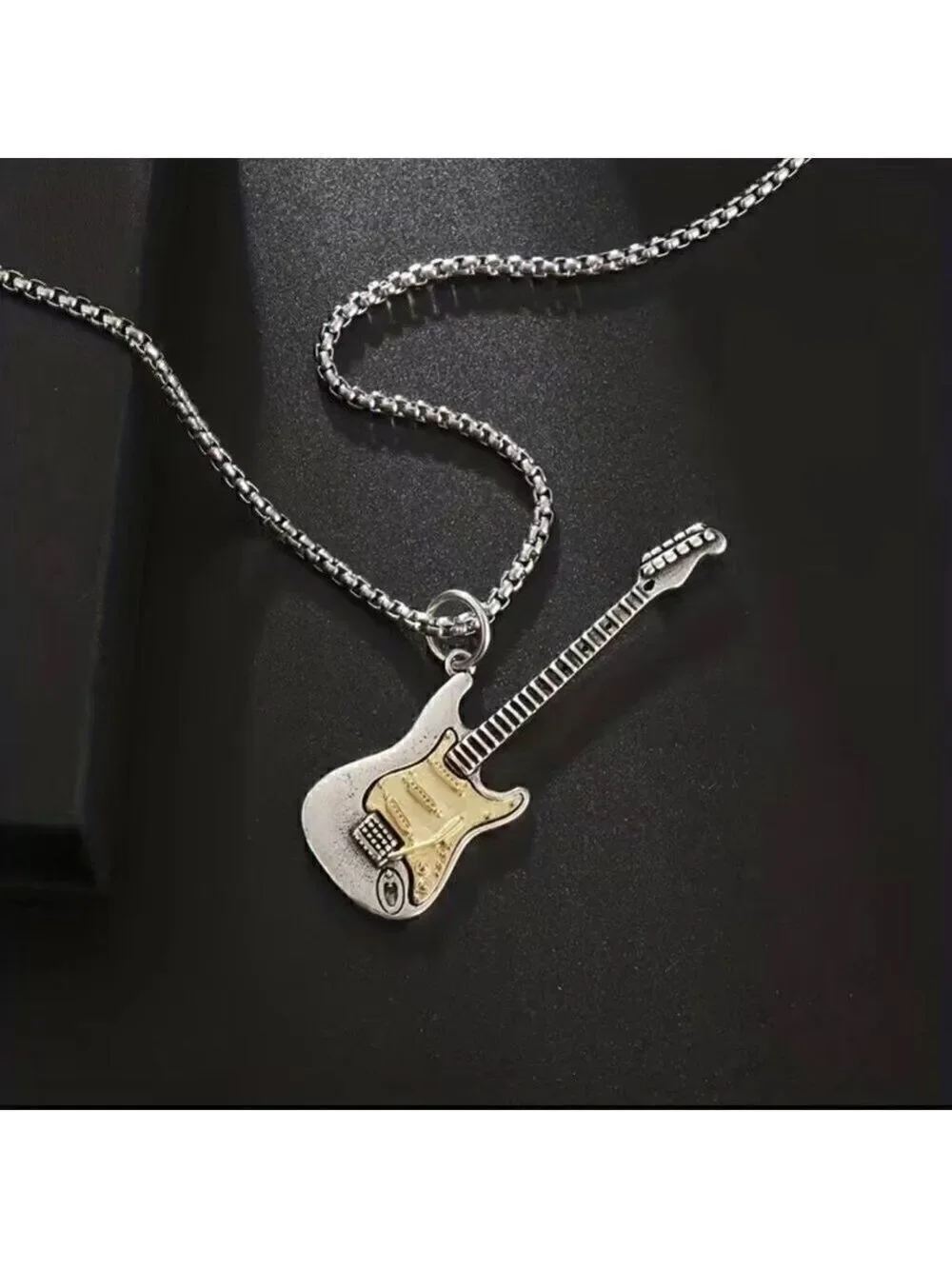 Large Guitar Rocker Necklace #737